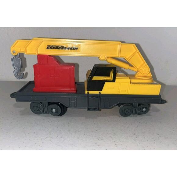 Toy State Crane Car CAT Caterpillar Construction Express Train Yellow Replacemen - Picture 10 of 15